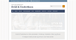 Desktop Screenshot of hviid-frederiksen.dk