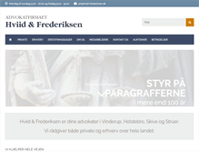 Tablet Screenshot of hviid-frederiksen.dk